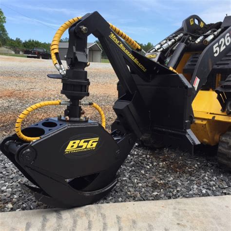 mini skids steer grapple|mini skid steer quick attach.